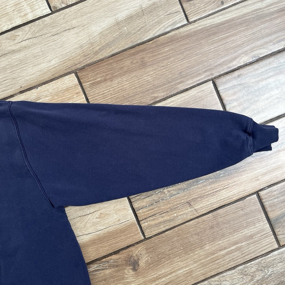 Vintage MLB Detroit Tigers Majestic Navy Blue Mens Medium Hoodie 2002 - Picture 11 of 12